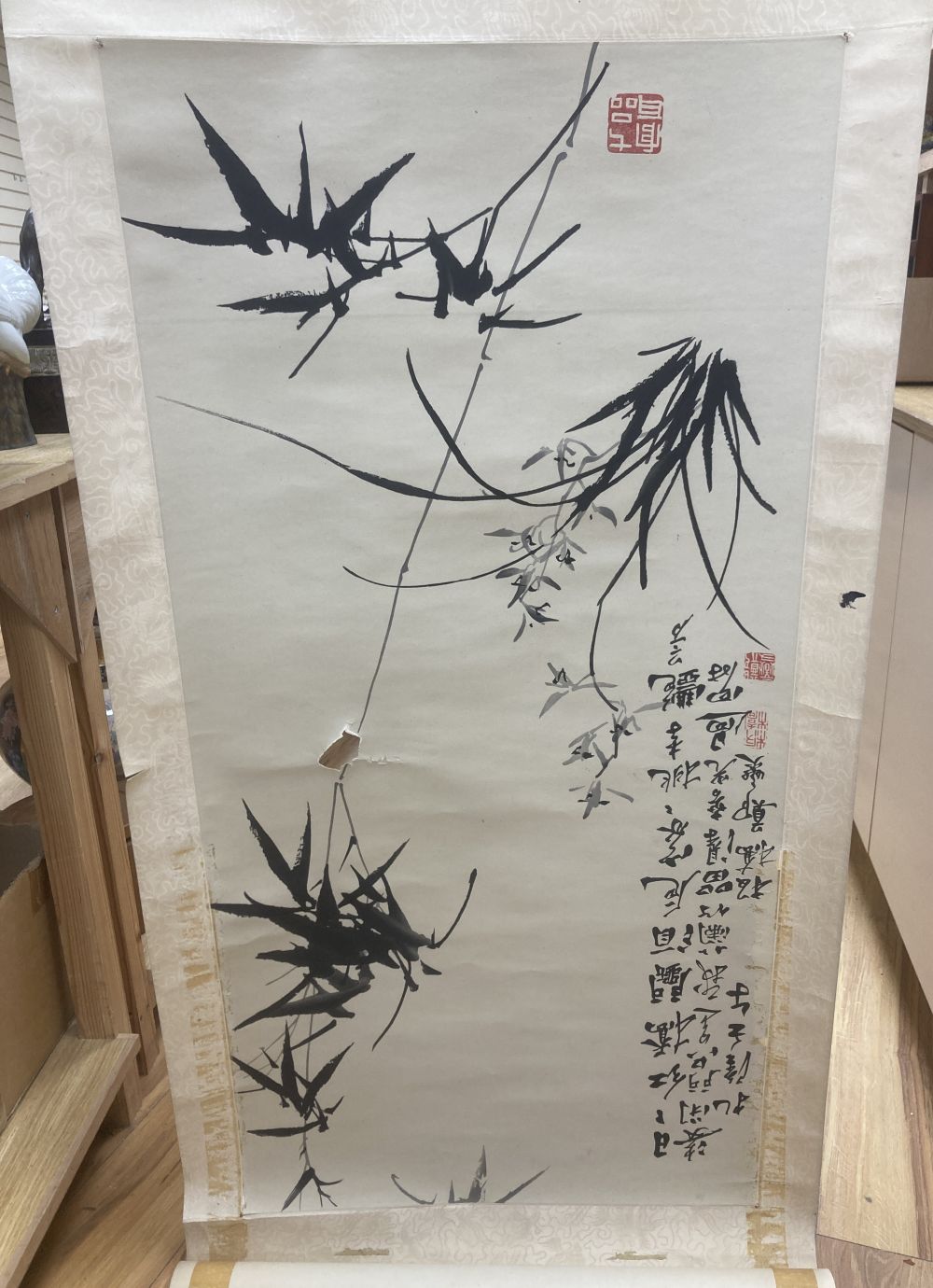 Two Chinese calligraphic scrolls